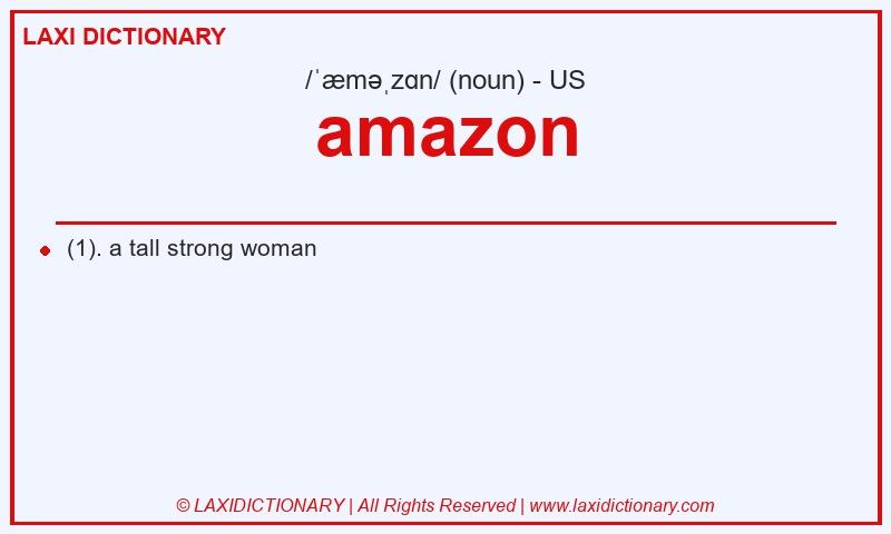 Definition amazon in American English
