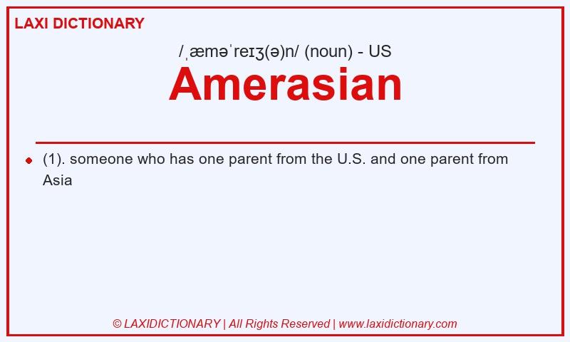 Definition Amerasian in American English