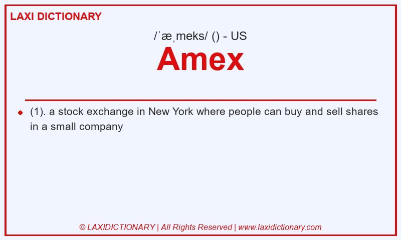 Definition Amex in American English