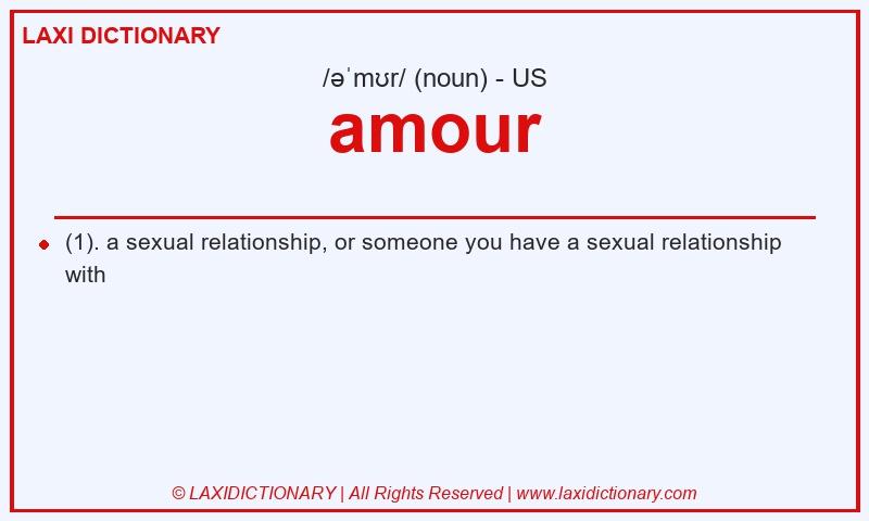Definition amour in American English