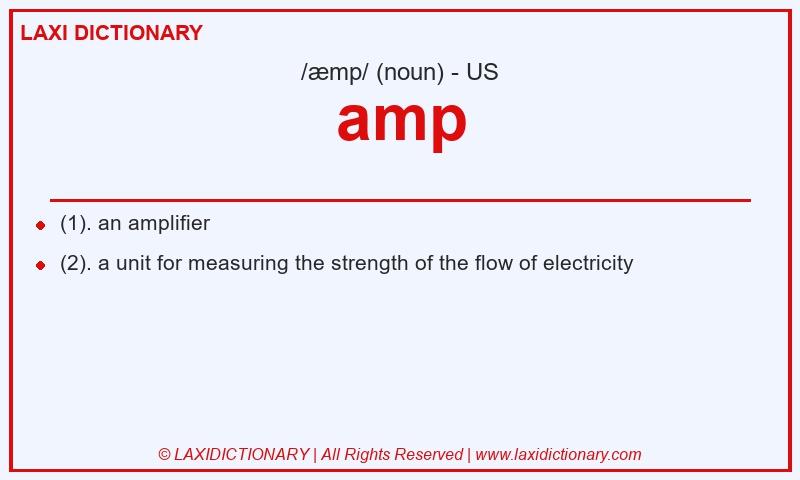 Definition amp in American English