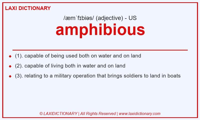 Definition amphibious in American English