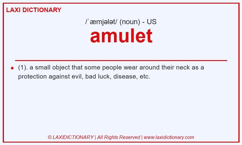 Definition amulet in American English