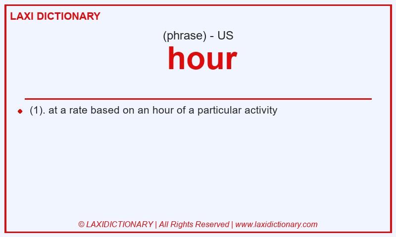 Definition  hour in American English