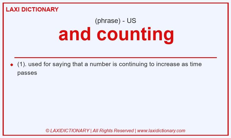 Definition and counting in American English