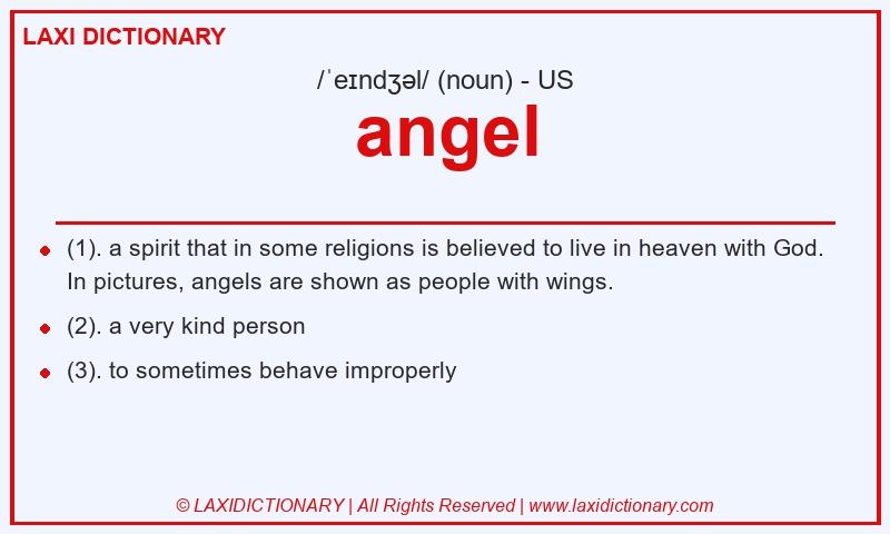 Definition angel in American English