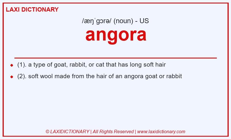 Definition angora in American English
