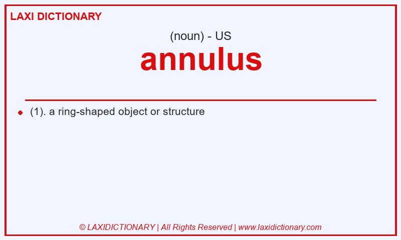 Definition annulus in American English