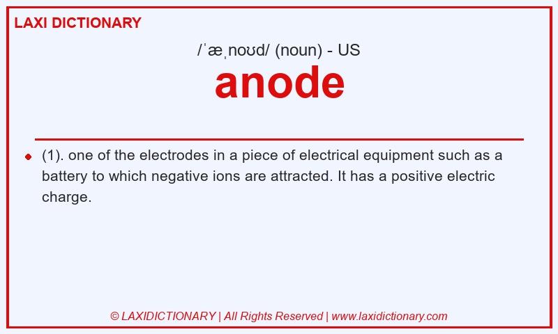 Definition anode in American English