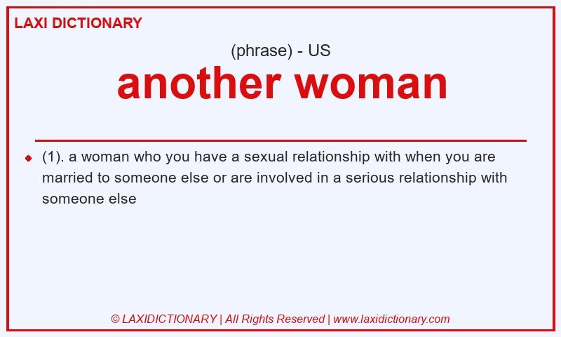 Definition another woman in American English