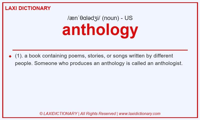 Definition anthology in American English