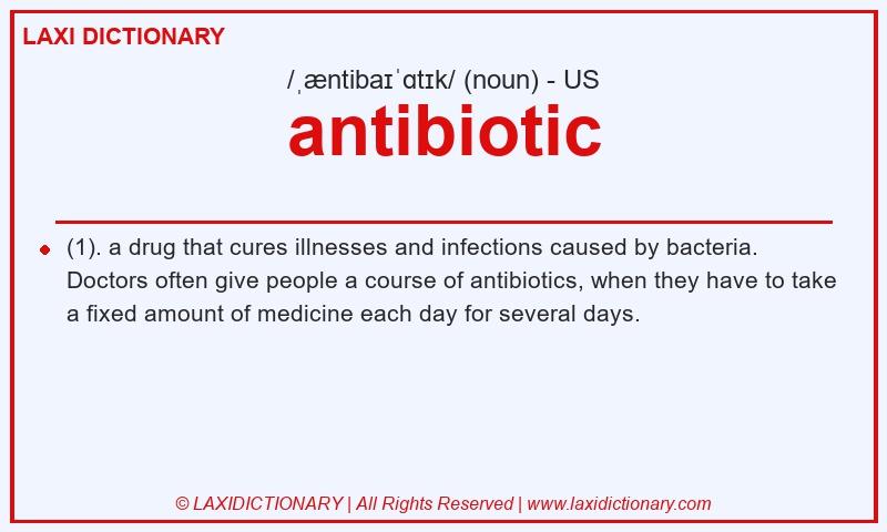 Definition antibiotic in American English