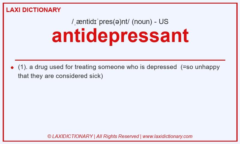 Definition antidepressant in American English