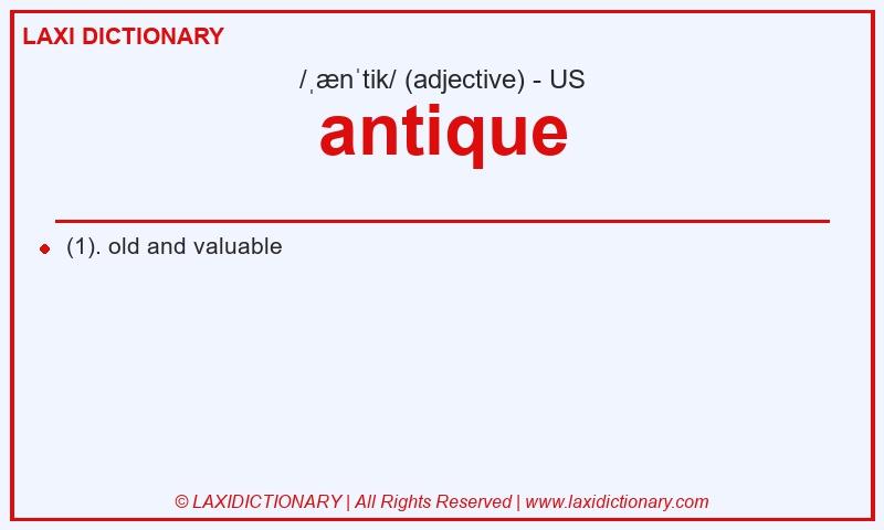 Definition antique in American English