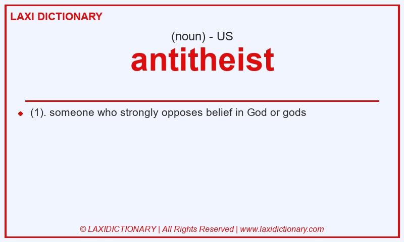 Definition antitheist in American English