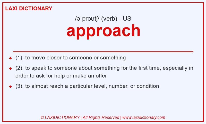Definition approach in American English