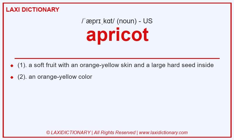 Definition apricot in American English