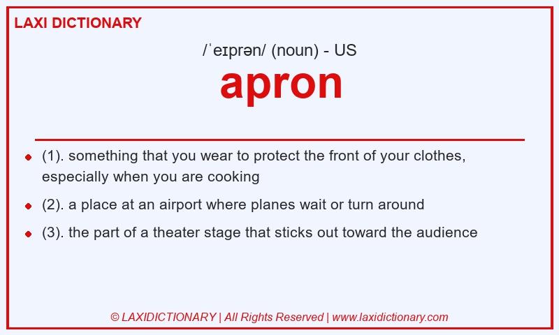 Definition apron in American English