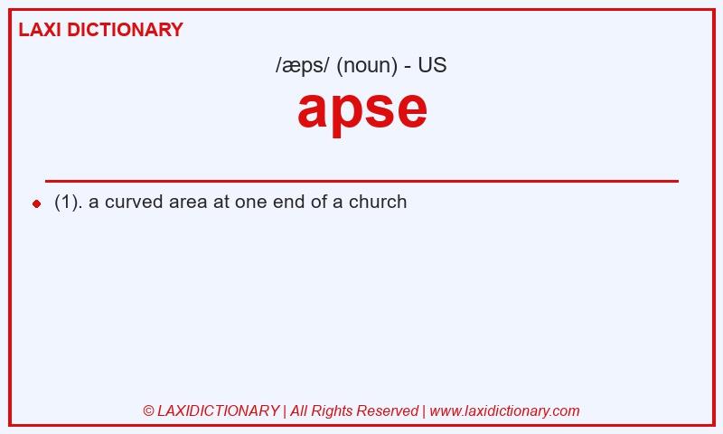 Definition apse in American English