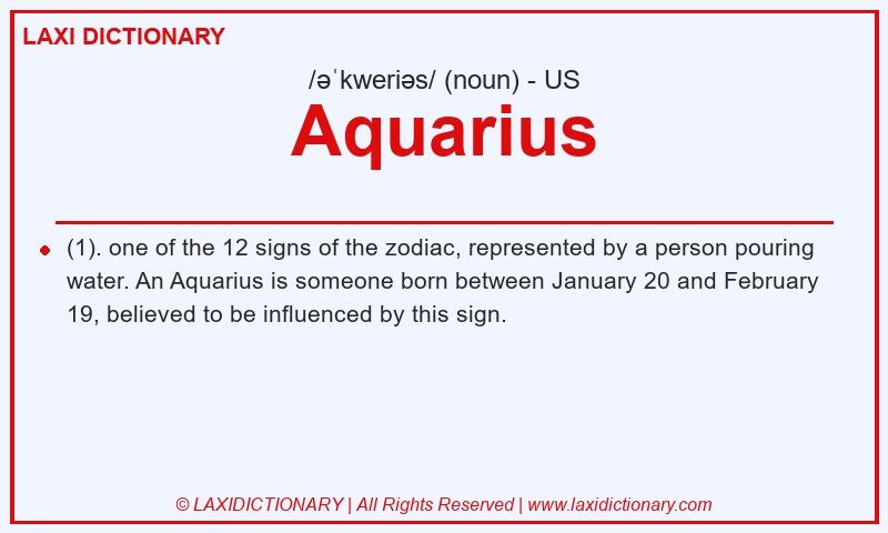 Definition Aquarius in American English