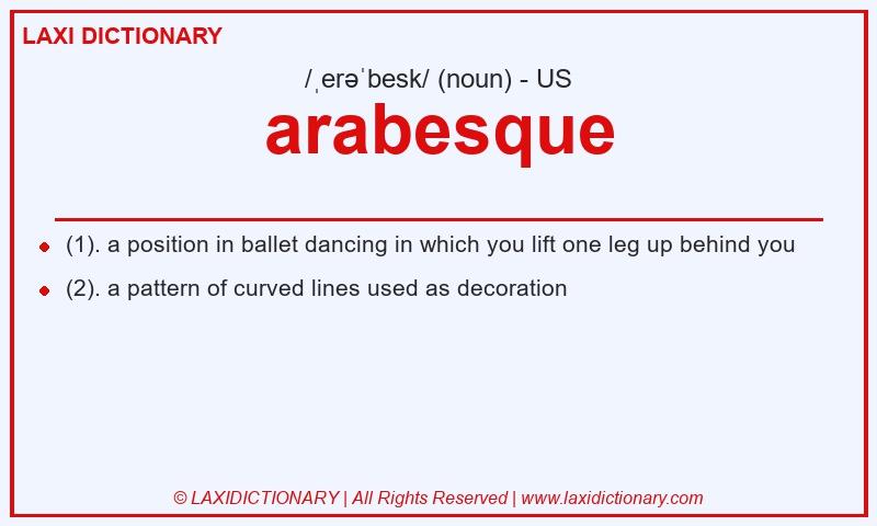 Definition arabesque in American English