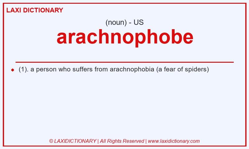 Definition arachnophobe in American English