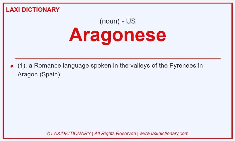 Definition Aragonese in American English