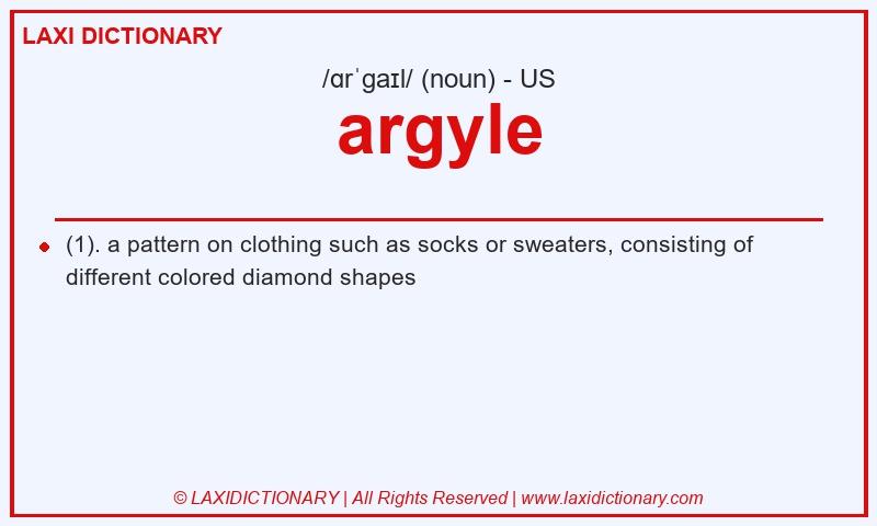 Definition argyle in American English