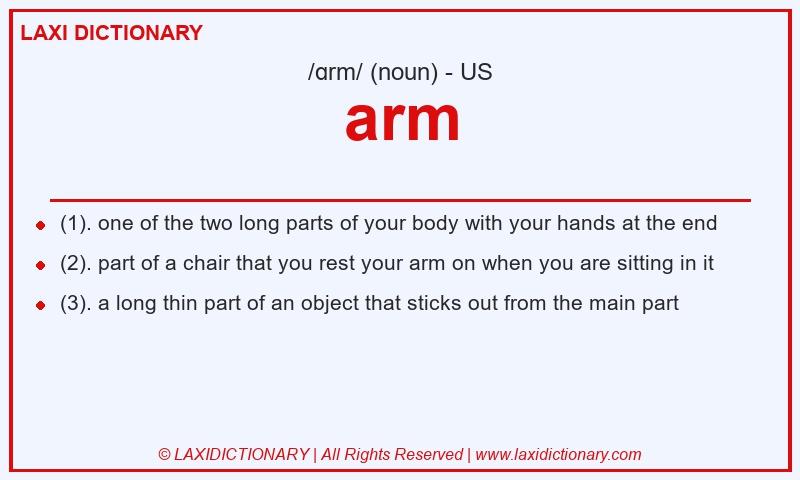 Definition arm in American English