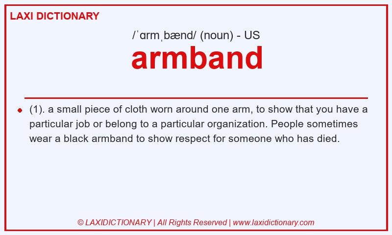 Definition armband in American English