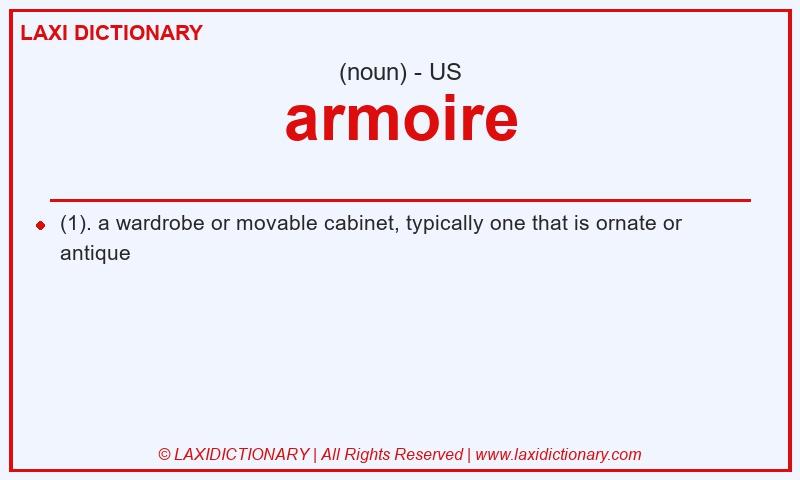 Definition armoire in American English