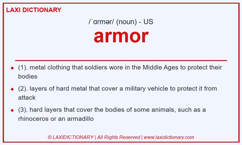 Definition armor in American English