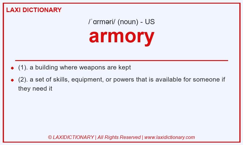 Definition armory in American English