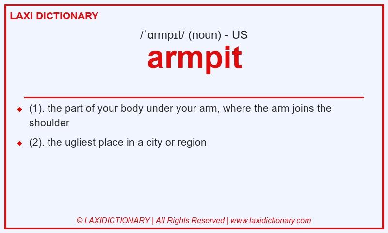 Definition armpit in American English