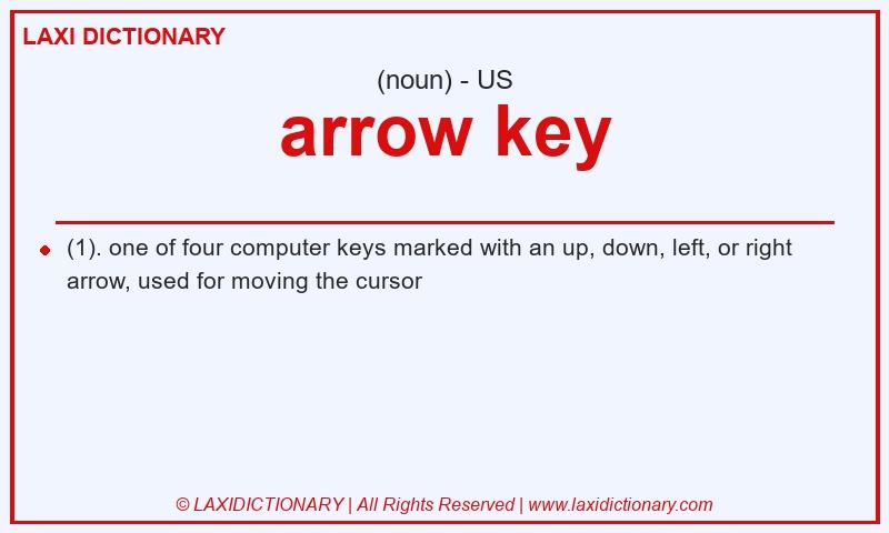 Definition arrow key in American English