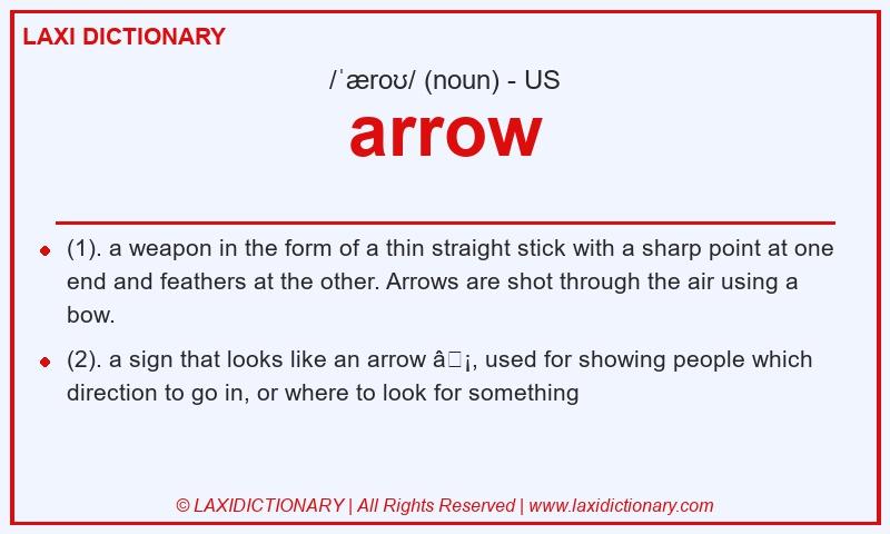 Definition arrow in American English