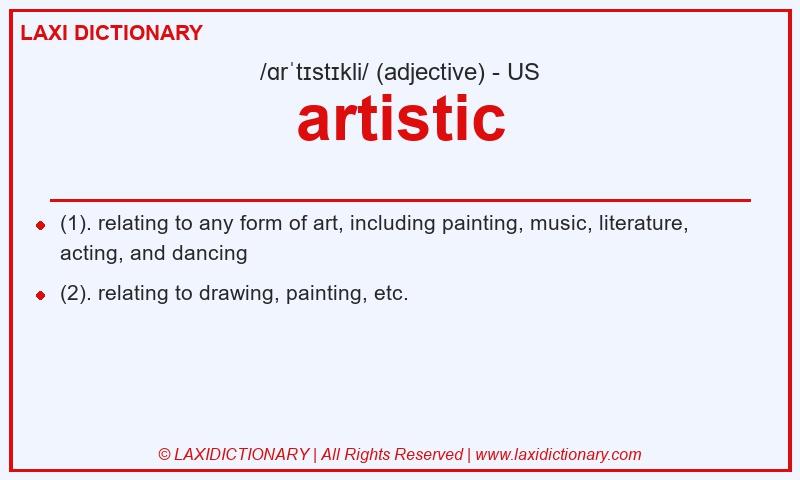 Definition artistic in American English