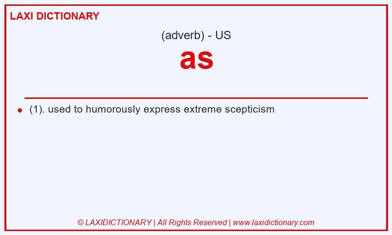 Definition as in American English