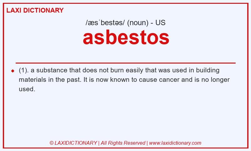 Definition asbestos in American English