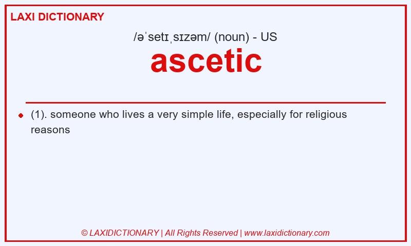 Definition ascetic in American English