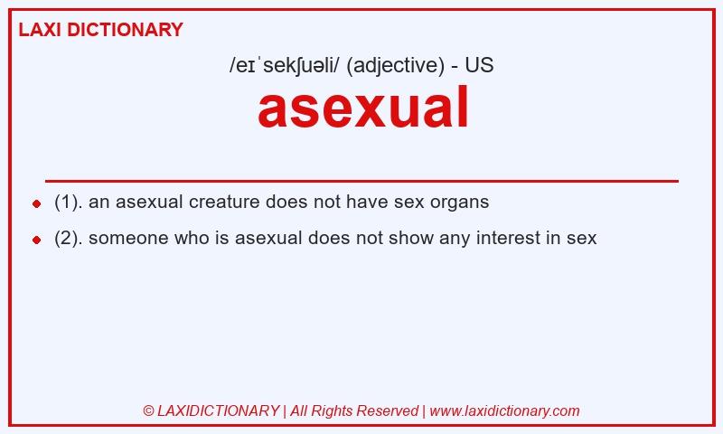 Definition asexual in American English