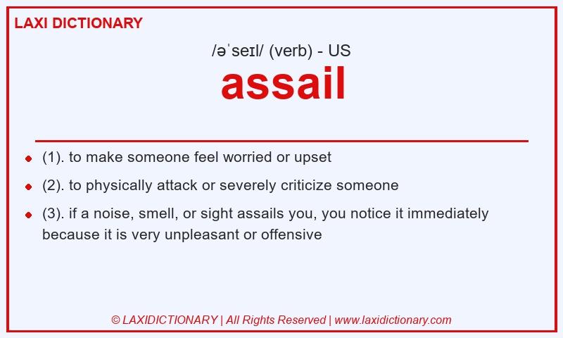 Definition assail in American English