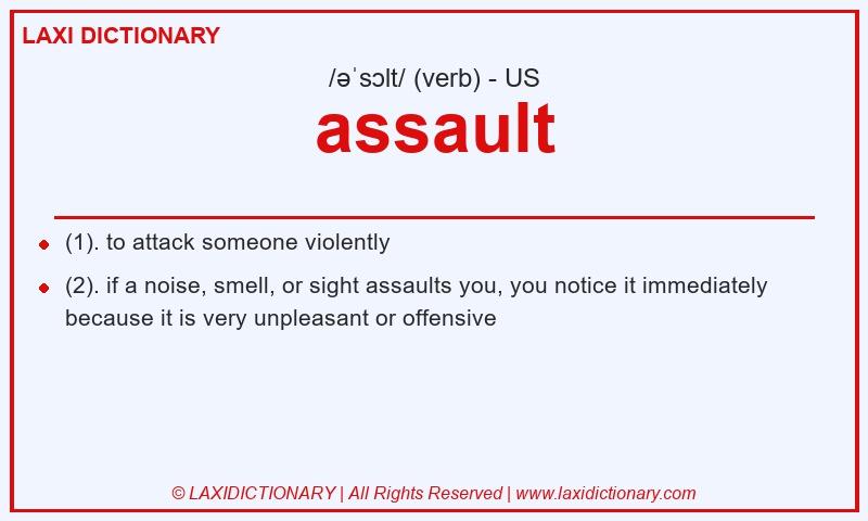 Definition assault in American English