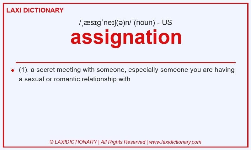 Definition assignation in American English