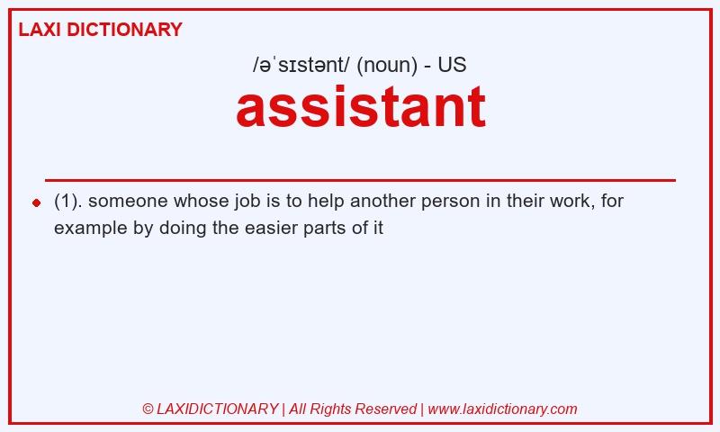 Definition assistant in American English