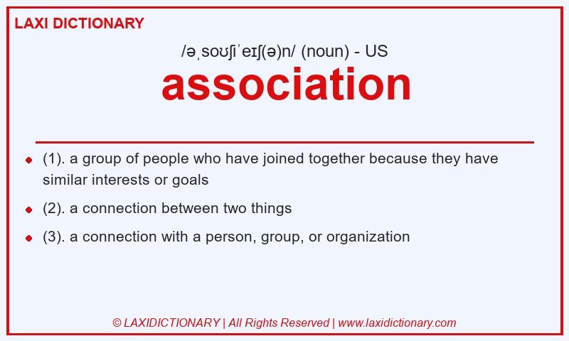Definition association in American English