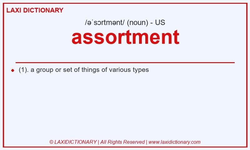 Definition assortment in American English