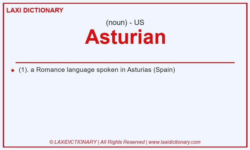 Definition Asturian in American English