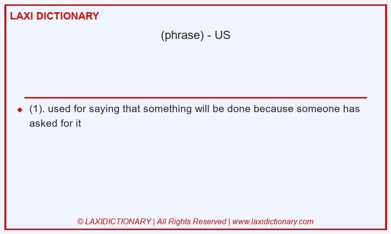 Definition  in American English