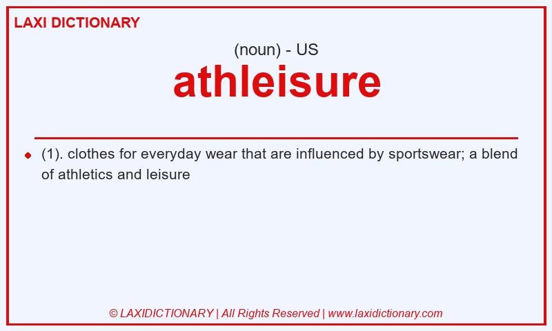 Definition athleisure in American English